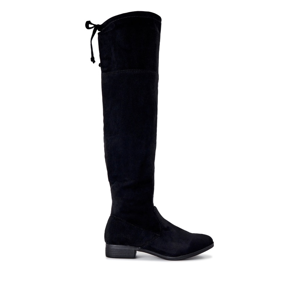 Black knee high boots
